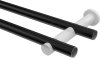Gardinenstange Metall 20 mm Ø 2-läufig PLATON - Estana Schwarz / Weiß (ohne Ringe) 100 cm