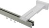 Innenlauf Gardinenstange Aluminium / Metall eckig 20x20 mm QUADLINE (Multi) - Diapo Satin-Silber 100 cm