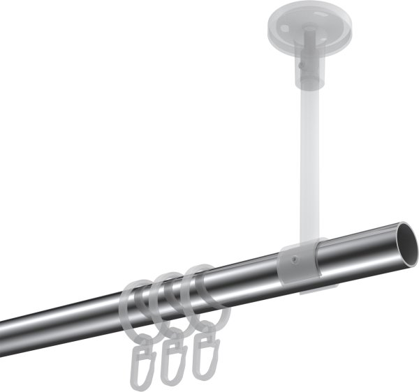 Gardinenstange Metall 20 mm Ø SONETTE - Santo Chrom