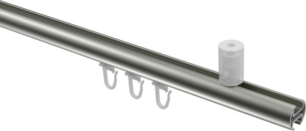 Innenlauf Gardinenstange Edelstahl-Optik 20 mm Ø SONIUS - Santo
