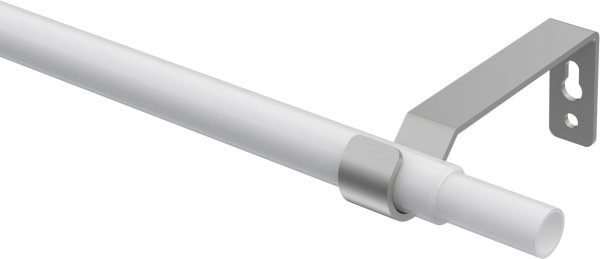 Träger Hera Silbergrau 1-läufig 8,5 cm für Gardinenstangen 16 mm Ø