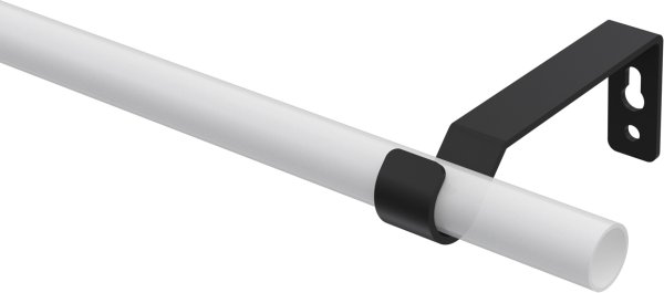 Träger Olymp Schwarz 1-läufig 8,5 cm für Gardinenstangen 16 mm Ø