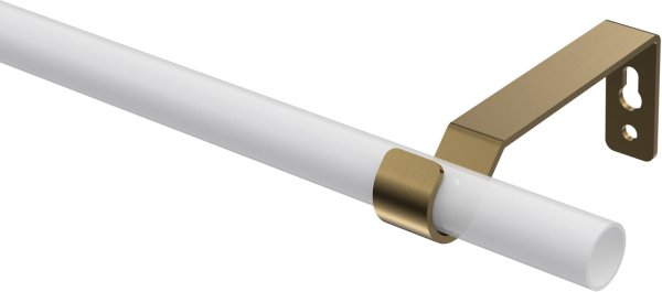 Träger Olymp Messing Antik 1-läufig 8,5 cm für Gardinenstangen 16 mm Ø