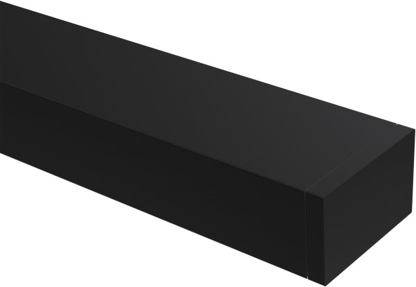 Endkappen für Gardinenschienen PRIMAX 1-läufig Schwarz (2 Stück)