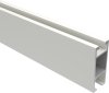 Innenlauf Gardinenstange Deckenmontage Aluminium / Metall eckig 14x35 mm SMARTLINE (Universal) - Paxo Weiß / Schwarz 100 cm