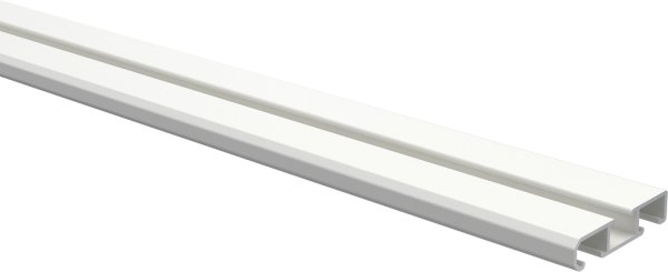 Gardinenschiene Aluminium 1- / 2-läufig SLIMLINE Weiß
