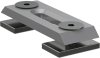 Innenlauf Gardinenstange Deckenmontage Aluminium / Metall eckig 14x35 mm SMARTLINE (Universal) - Paxo Weiß / Schwarz 100 cm