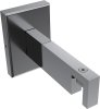 Innenlauf Gardinenstange Aluminium / Metall eckig 14x35 mm SMARTLINE - Conex Schwarz / Chrom 100 cm