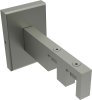 Innenlauf Gardinenstange Aluminium / Metall eckig 14x35 mm 2-läufig SMARTLINE - Conex Weiß / Edelstahl-Optik 100 cm