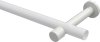 Träger Prestige Weiß 1-läufig 10,5 cm für Gardinenstangen 20 mm Ø 