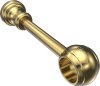 Gardinenstange Metall / Kunststoff 28 mm Ø CLASSIC - Rondo Messing-farbig 100 cm