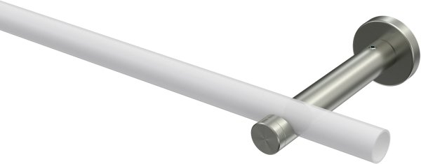 Träger Enorma Edelstahl 1-läufig 9 cm für Gardinenstangen 16 mm Ø