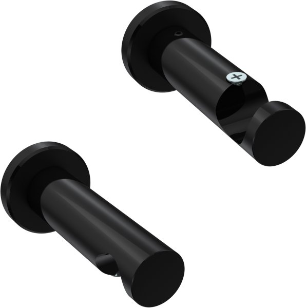 Innenlauf Gardinenstange Aluminium / Metall 20 mm Ø PLATON - Santo Schwarz