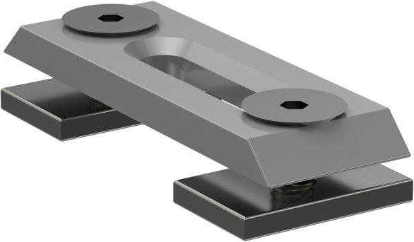 Innenlauf Gardinenstange Deckenmontage Aluminium / Metall eckig 14x35 mm SMARTLINE (Universal) - Paxo Schwarz
