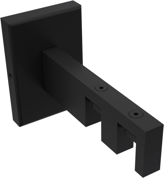 Innenlauf Gardinenstange Aluminium / Metall eckig 14x35 mm 2-läufig SMARTLINE - Paxo Edelstahl-Optik / Schwarz