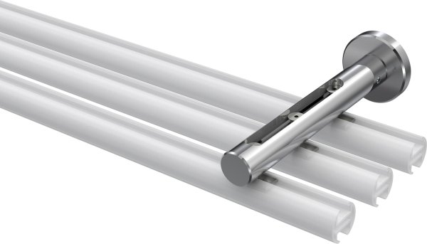 Träger Siteno Chrom 1-3-läufig 4,5 bis 11,5 cm für Innenlaufstangen 20 mm Ø