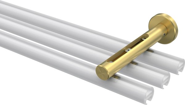 Träger Siteno Messing-Optik 1-3-läufig 4,5 bis 11,5 cm für Innenlaufstangen 20 mm Ø