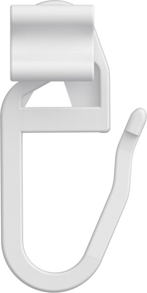 Faltengleiter / X-Gleiter mit Faltenhaken Kunststoff für Gardinenschienen / Innenlaufstangen (100 Stück)