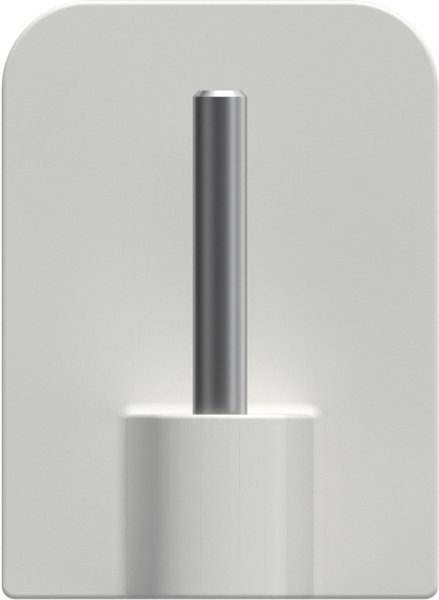 Klebehaken Weiß für Vitragestangen (4 Stück)