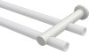 Träger Platon Weiß 2-läufig 7,5 und 14,5 cm für Gardinenstangen 20 mm Ø 