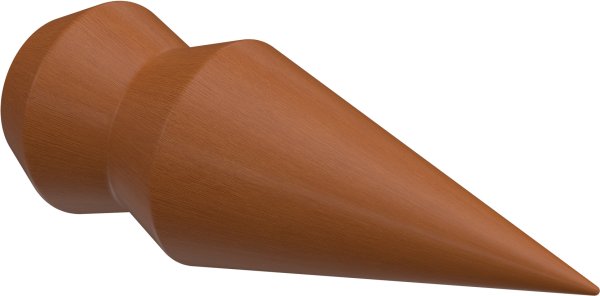 Gardinenstange Edelstahl / Holz Kirschbaum lackiert 16 mm Ø ADRIAN - Doman