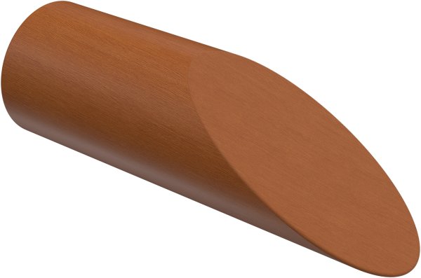 Gardinenstange Edelstahl / Holz Kirschbaum lackiert 16 mm Ø ADRIAN - Franca