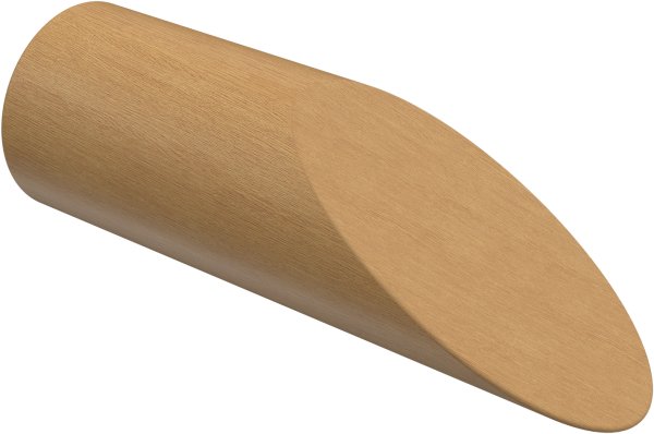 Gardinenstange Edelstahl / Holz Buche lackiert 16 mm Ø ADRIAN - Franca