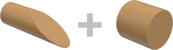 Gardinenstange Holz 16 mm Ø 2-läufig ADRIAN - Franca Buche lackiert