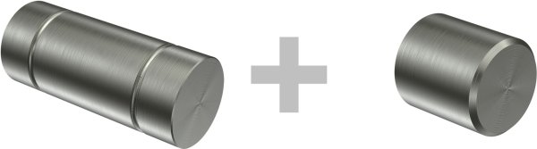 Gardinenstange Edelstahl 16 mm Ø 2-läufig MEDIUM - Jolly