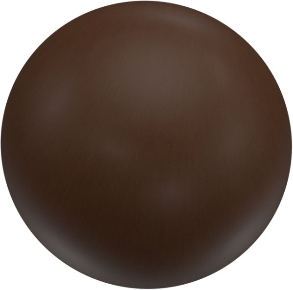 Gardinenstange Edelstahl / Holz Nussbaum lackiert 16 mm Ø ADRIAN - Geo