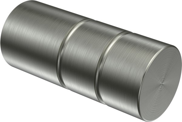 Gardinenstange Edelstahl-Optik 16 mm Ø SINUX - Caras