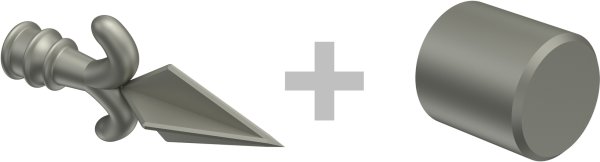 Gardinenstange Metall 16 mm Ø 2-läufig PRIMUS - Matteo Messing Antik / Chrom matt (ohne Ringe)