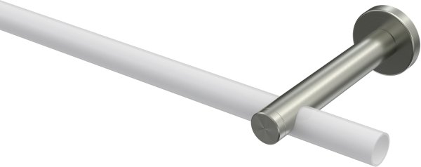 Träger Enorma Edelstahl 1-läufig 9 cm für Gardinenstangen 16 mm Ø