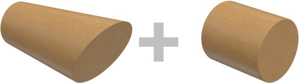 Innenlauf Gardinenstange Aluminium / Holz 20 mm Ø 2-läufig TALENT - Bero Edelstahl-Optik / Buche lackiert