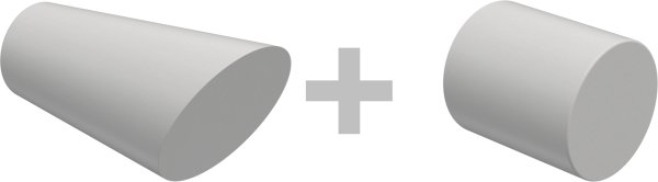 Innenlauf Gardinenstange Aluminium / Holz 20 mm Ø 2-läufig TALENT - Bero Edelstahl-Optik / Weiß lackiert