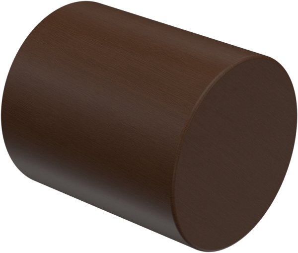 Gardinenstange Metall / Holz 20 mm Ø TALENA - Feta Weiß / Nussbaum lackiert