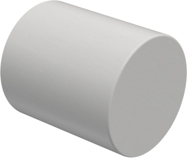 Innenlauf Gardinenstange Aluminium / Holz 20 mm Ø TALENT - Feta Weiß lackiert