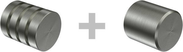 Gardinenstange Edelstahl 20 mm Ø 2-läufig TREND - Fario