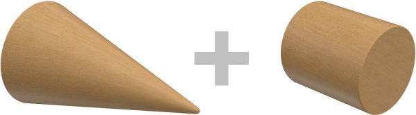 Innenlauf Gardinenstange Aluminium / Holz 20 mm Ø 2-läufig TALENT - Siveo Edelstahl-Optik / Buche lackiert