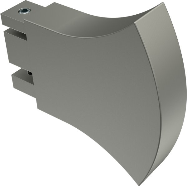 Innenlauf Gardinenstange Edelstahl-Optik eckig 14x35 mm SMARTLINE - Conex