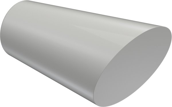 Gardinenstange Metall 20 mm Ø PRESTIGE - Bento Edelstahl-Optik / Weiß