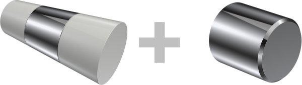 Innenlauf Gardinenstange Aluminium / Metall 20 mm Ø 2-läufig PRESTIGE - Tanara Chrom