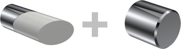 Innenlauf Gardinenstange Aluminium / Metall 20 mm Ø 2-läufig PRESTIGE - Verano Chrom