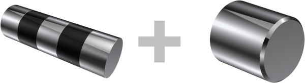 Innenlauf Gardinenstange Aluminium / Metall 20 mm Ø 2-läufig PLATON - Mavell Chrom