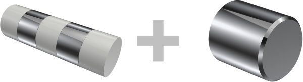 Innenlauf Gardinenstange Aluminium / Metall 20 mm Ø 2-läufig PLATON - Mavell Chrom