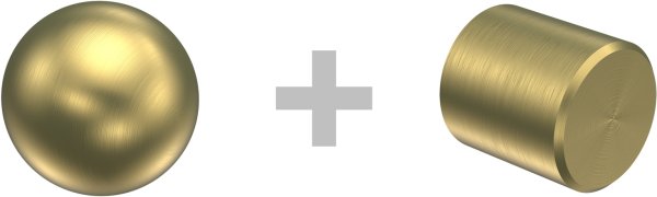 Rundrohr-Innenlauf Gardinenstange Edelstahl-Optik / Messing-Optik 20 mm Ø 2-läufig PRESTIGE - Luino