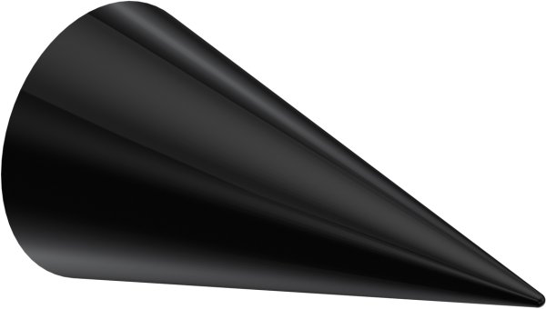 Innenlauf Gardinenstange Aluminium / Metall 20 mm Ø PRESTIGE - Savio Schwarz