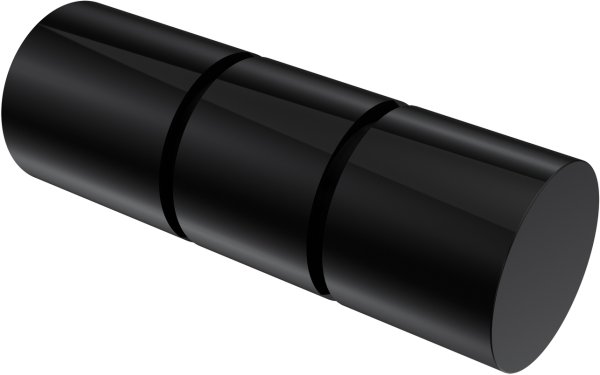 Innenlauf Gardinenstange Aluminium / Metall 20 mm Ø PRESTIGE - Elanto Schwarz