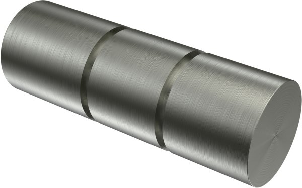 Innenlauf Gardinenstange Edelstahl-Optik 20 mm Ø PRESTIGE - Elanto