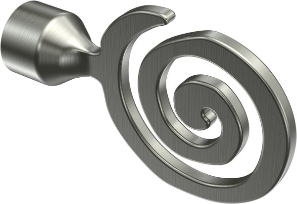 Innenlauf Gardinenstange Edelstahl-Optik 20 mm Ø PRESTIGE - Galaxa